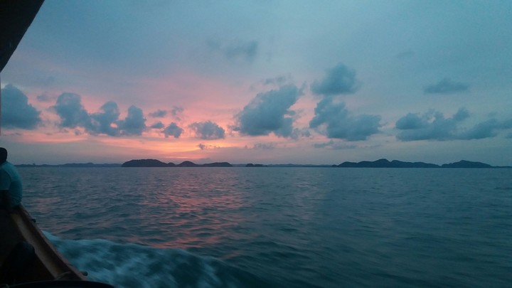 Sun Down at Mersing, Johor, Malaysia