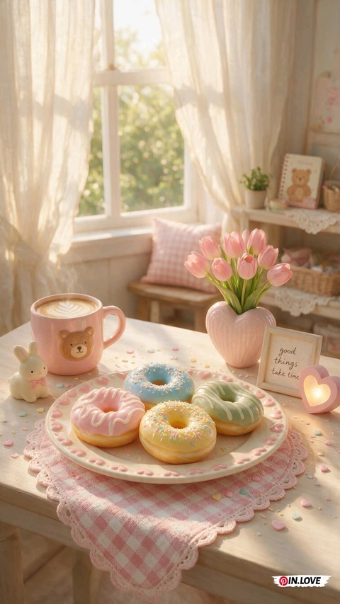 обои pink, teacup