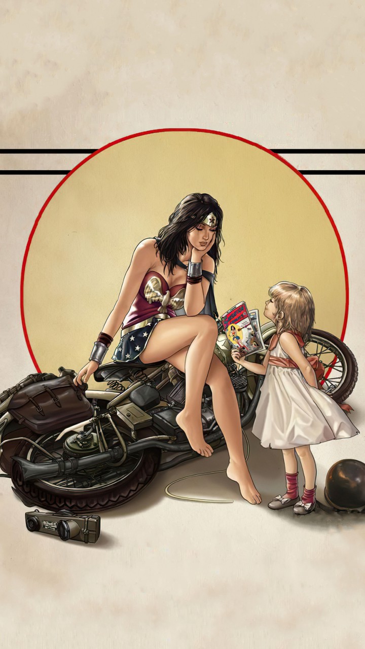 Happy moments of Wonder Woman