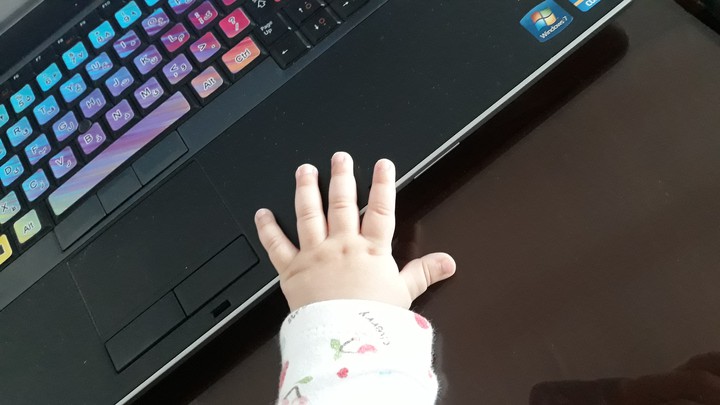 hand of child