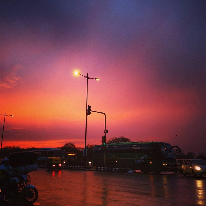 red evening