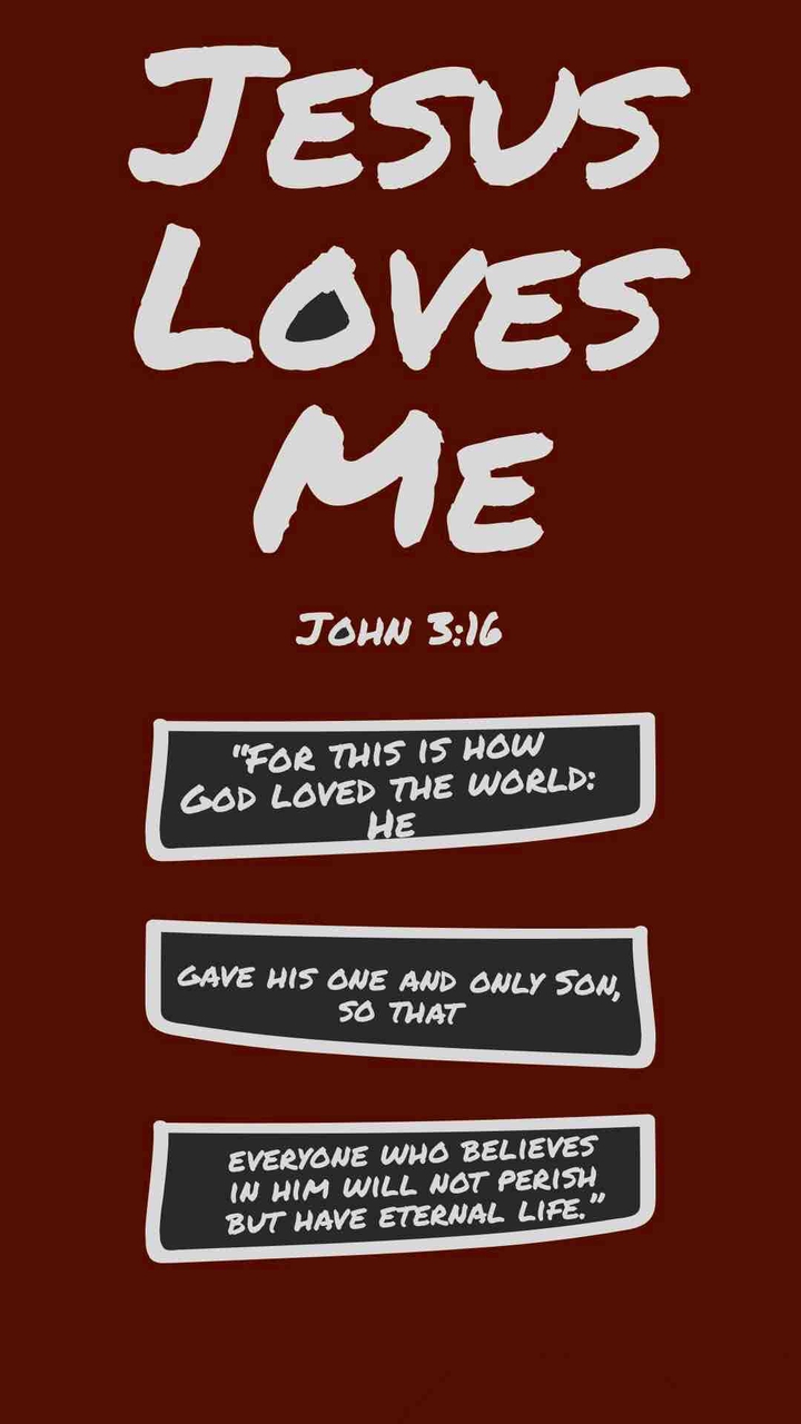jesus loves me