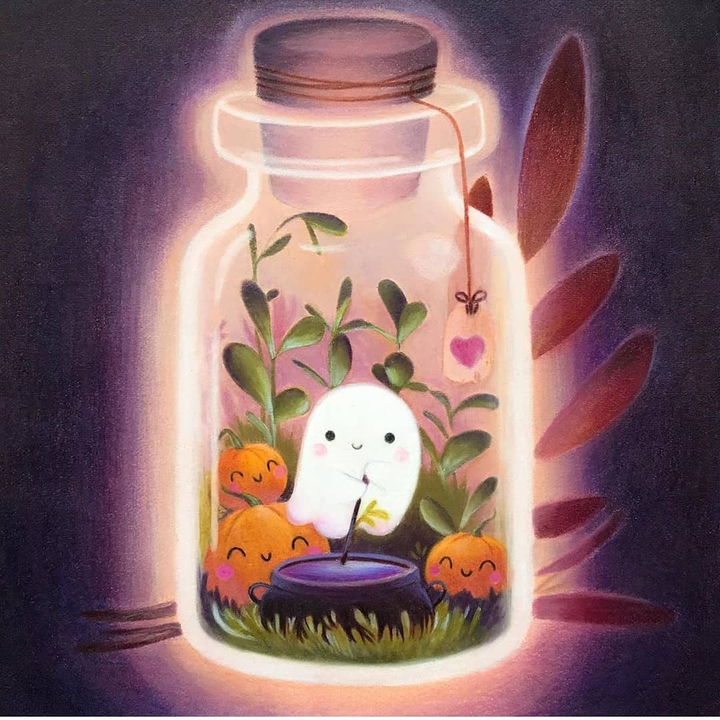 un fantasma en un frasco