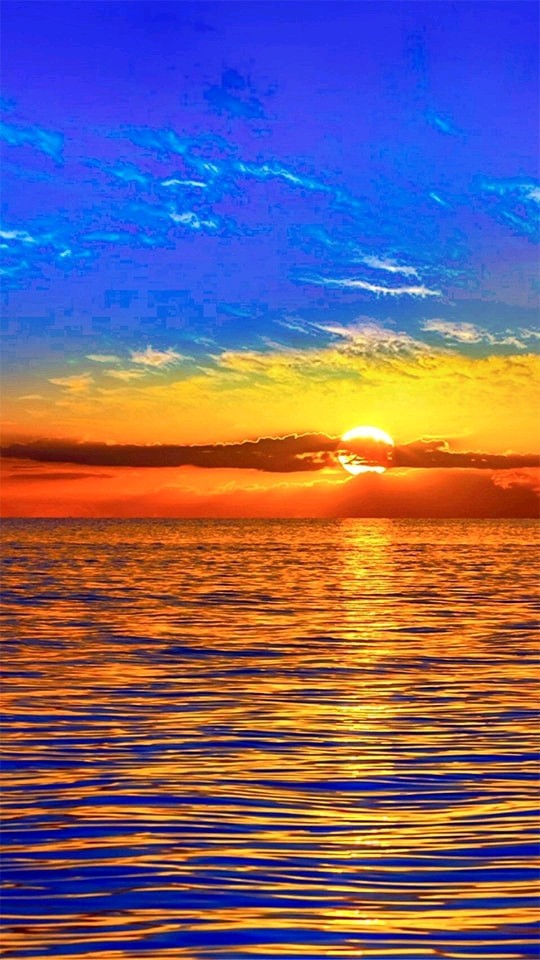 beau couché de soleil