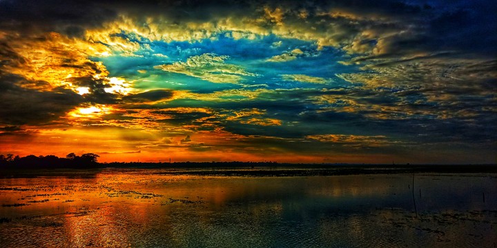 rainbow sunset