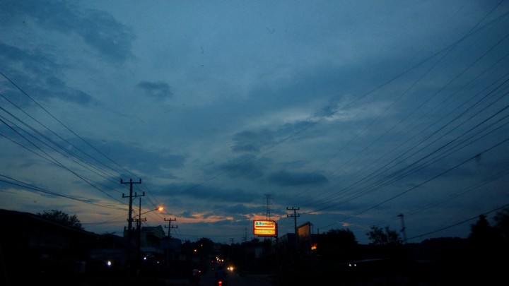 the end of the sunset