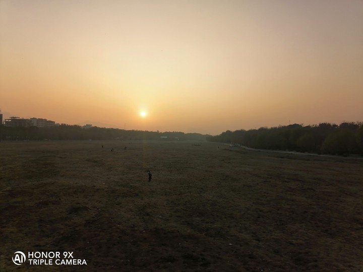 Pleasant but sad sunset