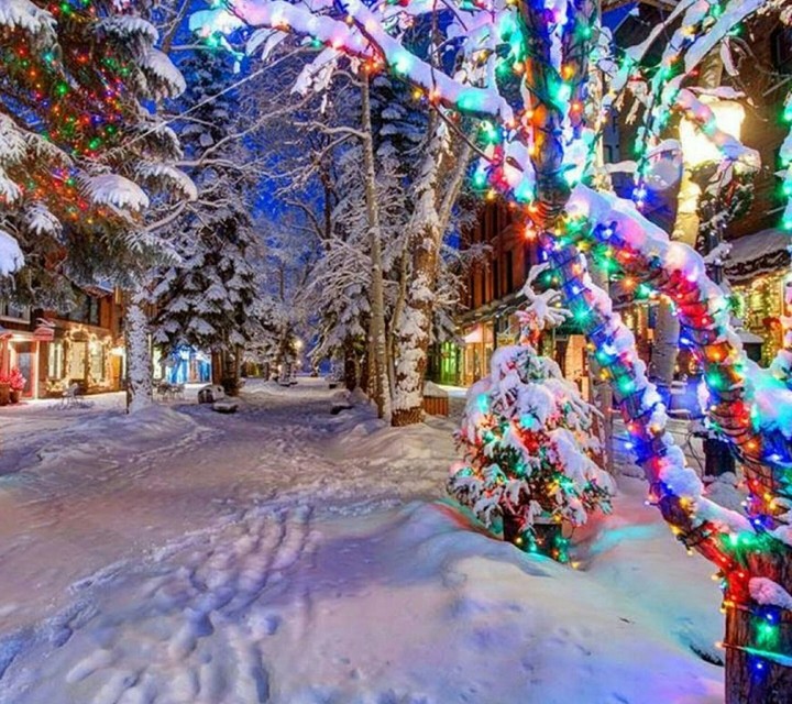 small town winter