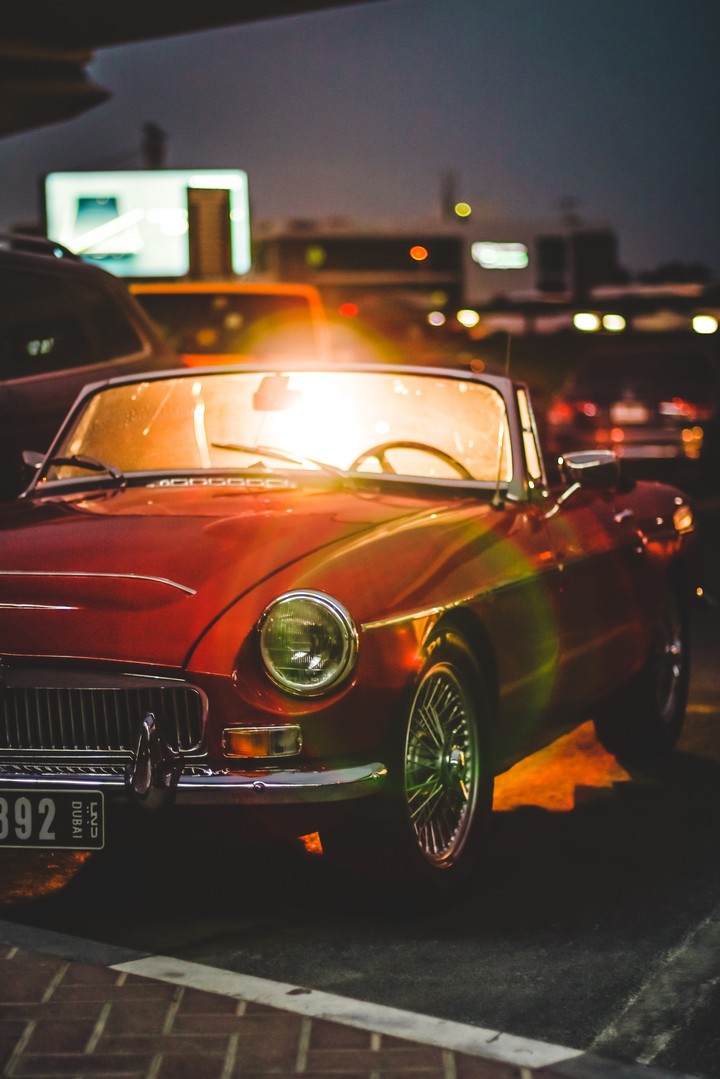 old fancy car