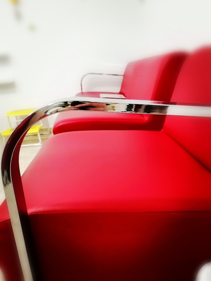 Red sofa
