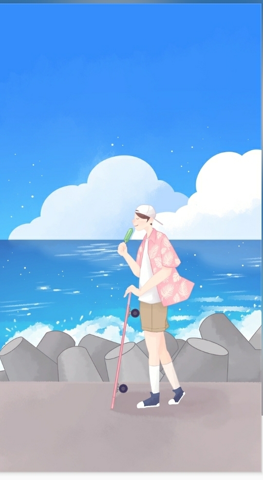 beach and boy
