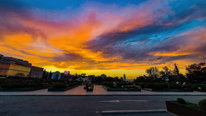 Sunset in Tbilisi