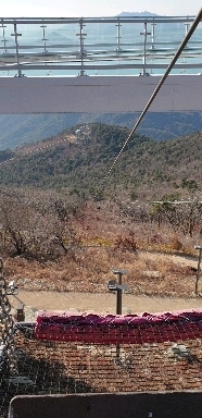 Zip-line (course 1) of Geumosan Mountain, Hadong-gun, Korea