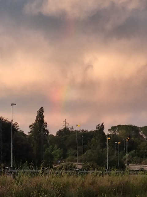 papéis de parede cloud, rainbow