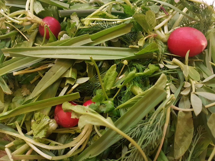 eating vegetables