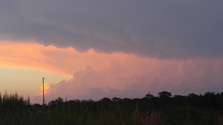 Clouds layered