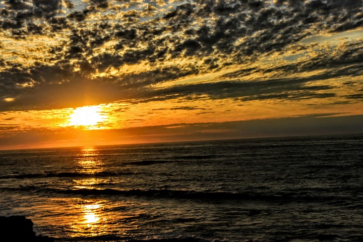 Sunset evening in pacific beach