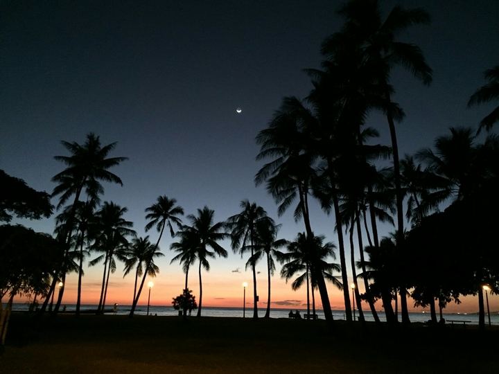sunset  wiikiki