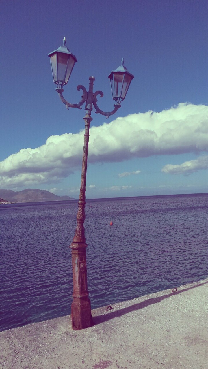 Greek floor lamp
