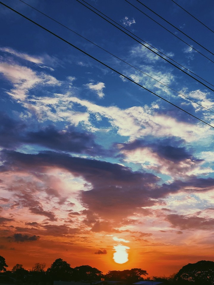 sunset filled with clouds ❤️