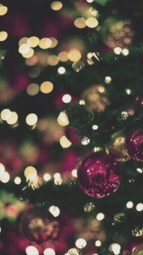 Christmas lights bokeh