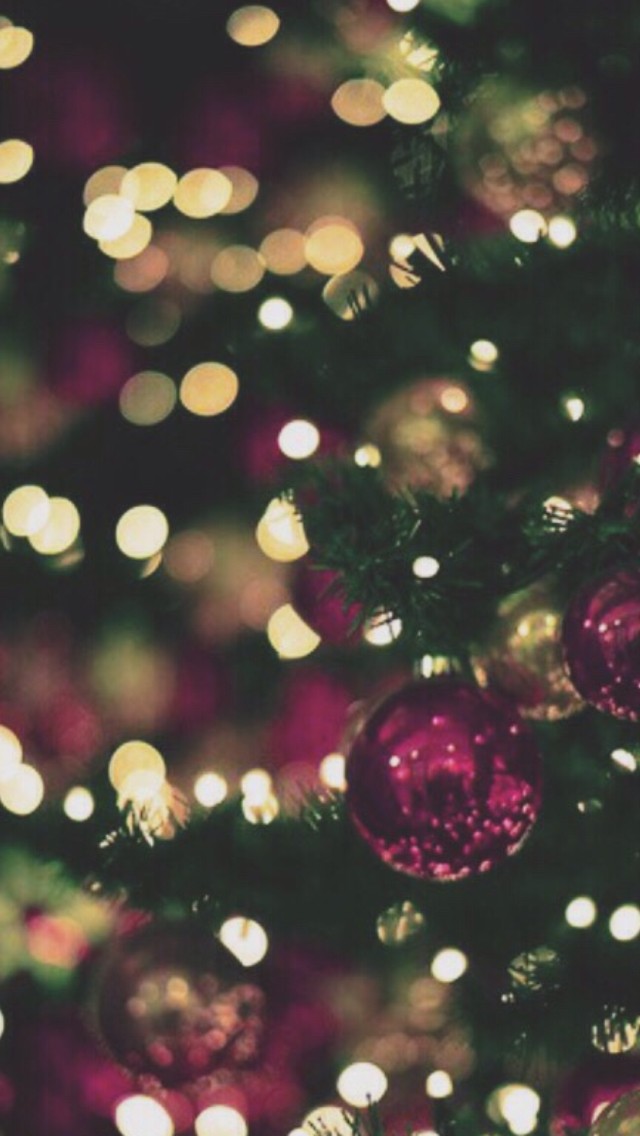 Christmas lights bokeh