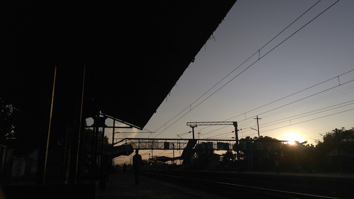 Train Station in evening