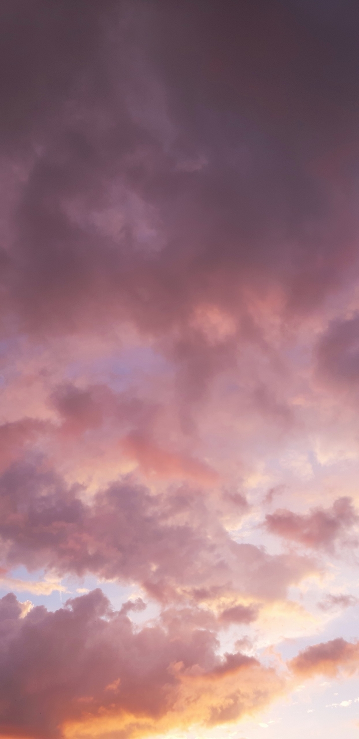 Cotton candy clouds