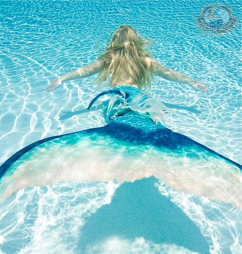 Swim in the clear blue