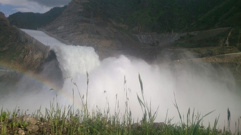 waves, grass वॉलपेपर