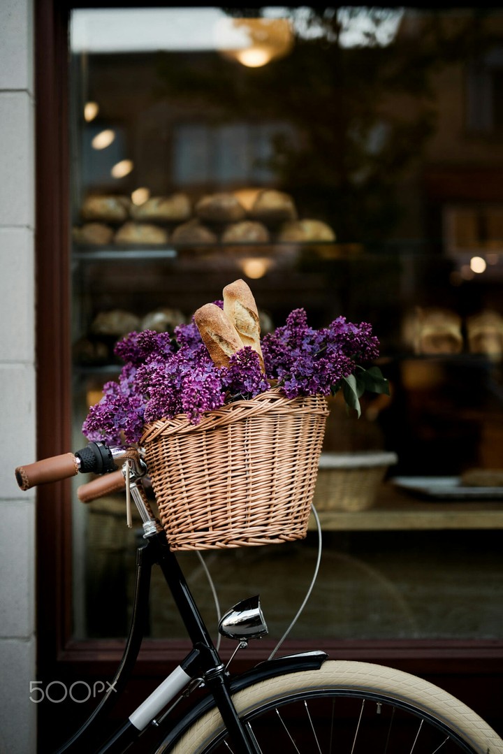 bicycle with flowers