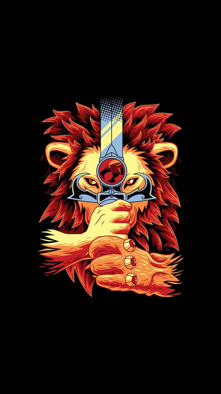 Dangerous Leo with sword