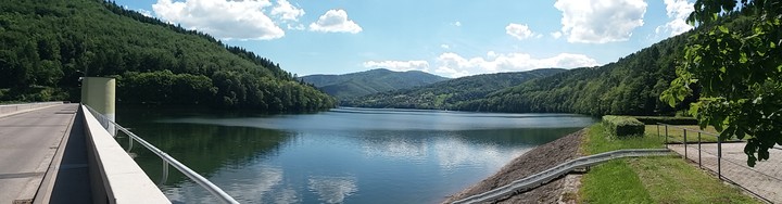 A beautiful panorama of the lake in Poland
