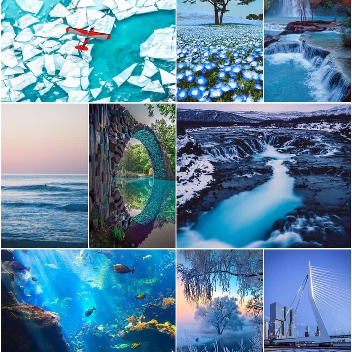 blue