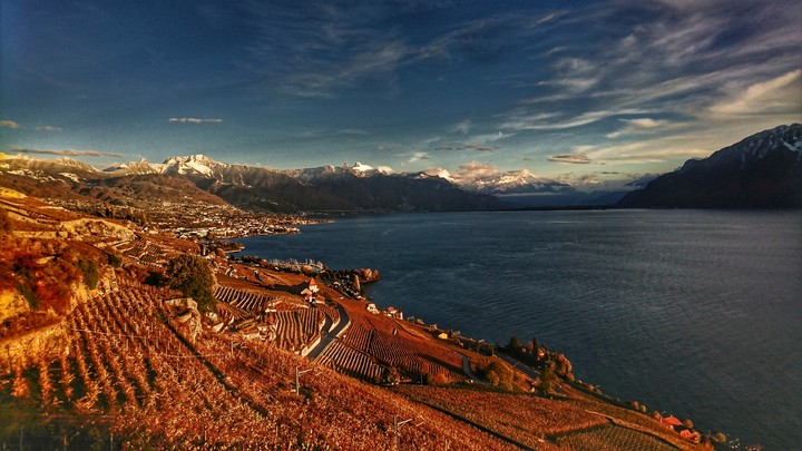 Sunset in Lavaux 