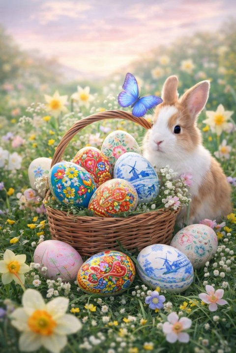 tapety eggs, bunny