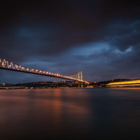 Bosphorus Bridge, Istanbul, Turkey.
