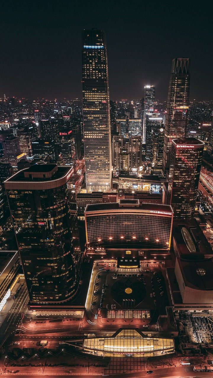 City lights...