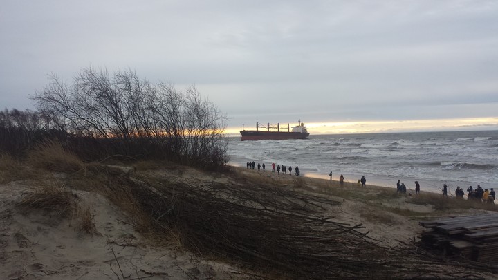 Ship on the shore