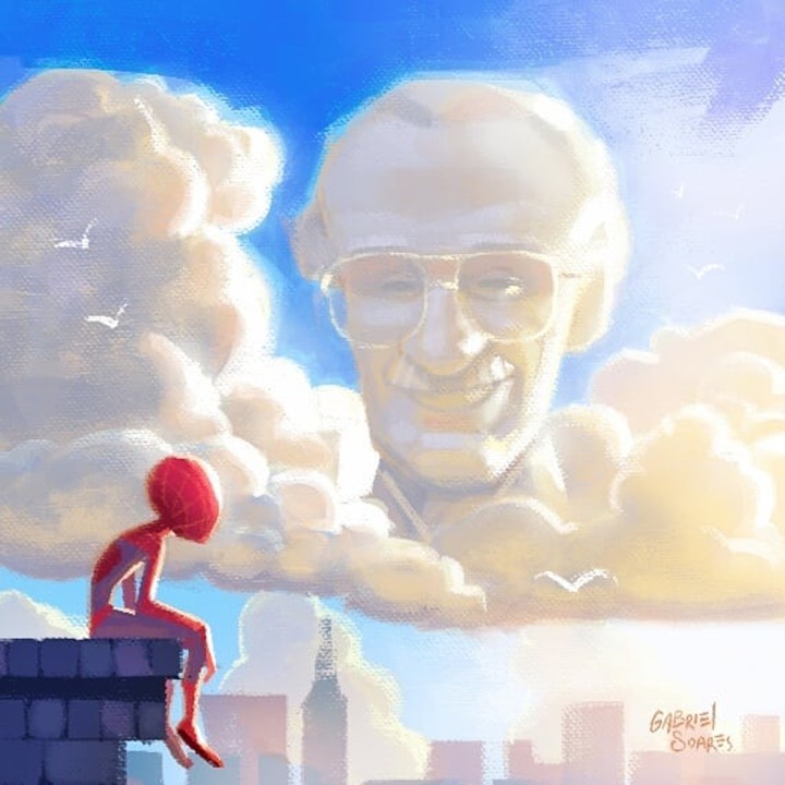 spiderman and stanlee