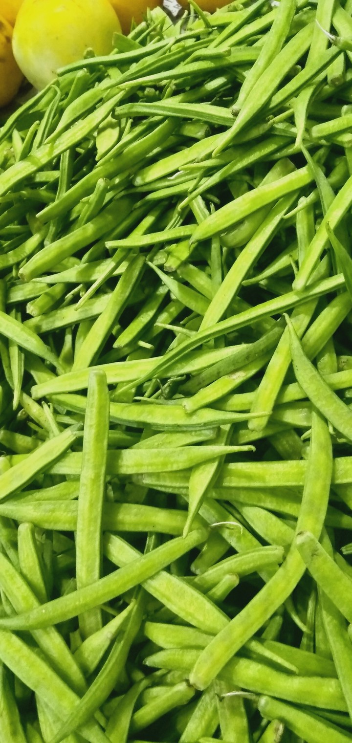 at the vegetable shop