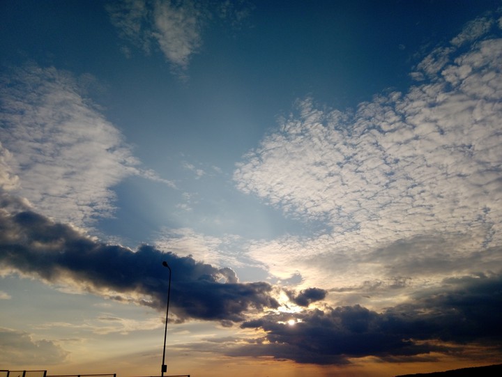 the sky