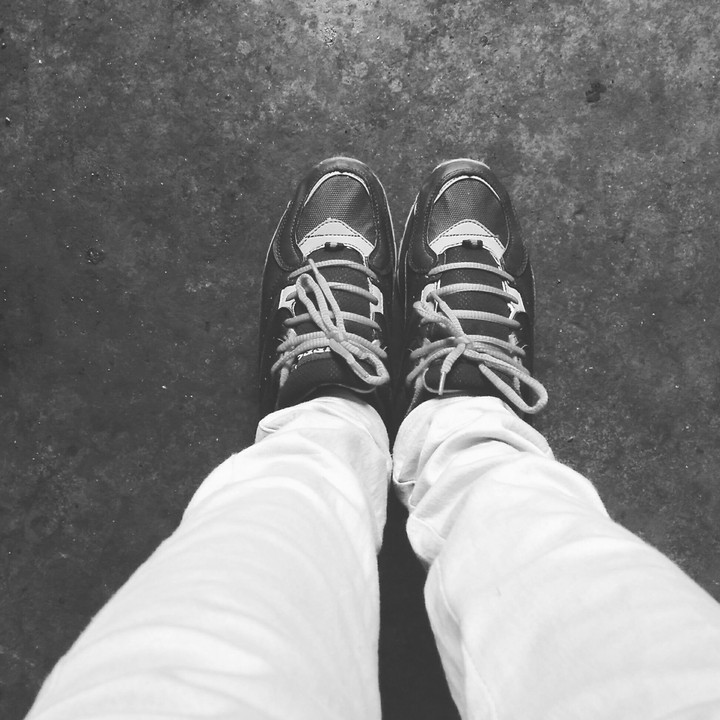 black and white