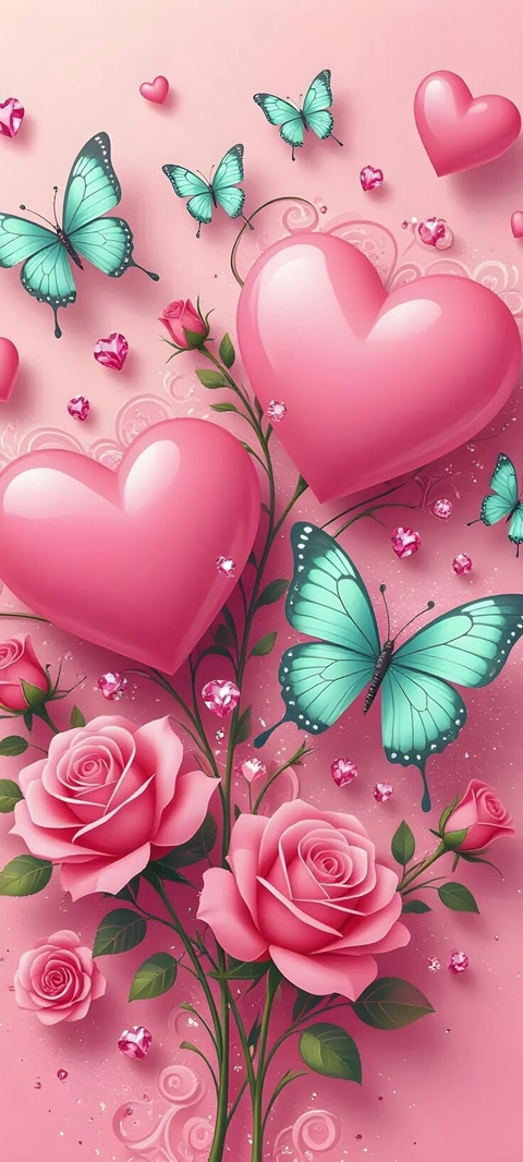 pink, butterfly Hintergrundbilder