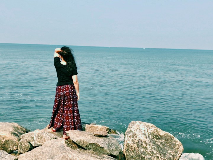 over the cliff