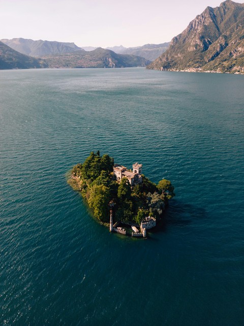 lake, islet壁纸