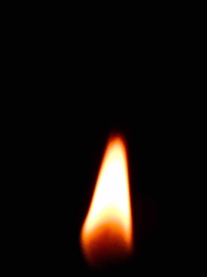 THE BURNING CANDLE FLAME