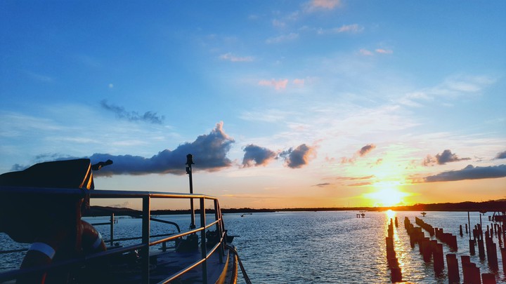 sunset at harbour