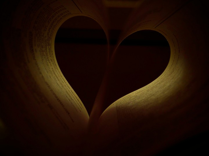 valentine's special # heart by book pages
