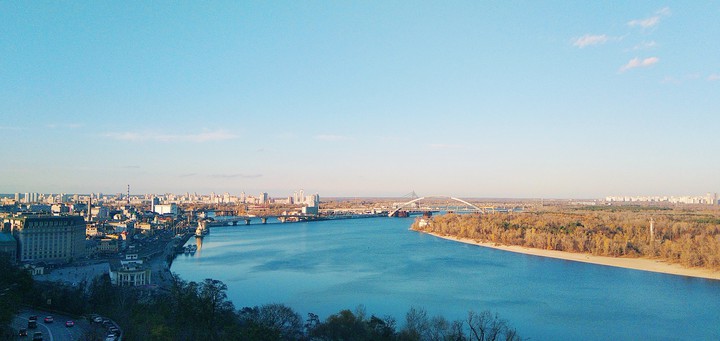 Ukraine. Kyiv. Dnieper. River.